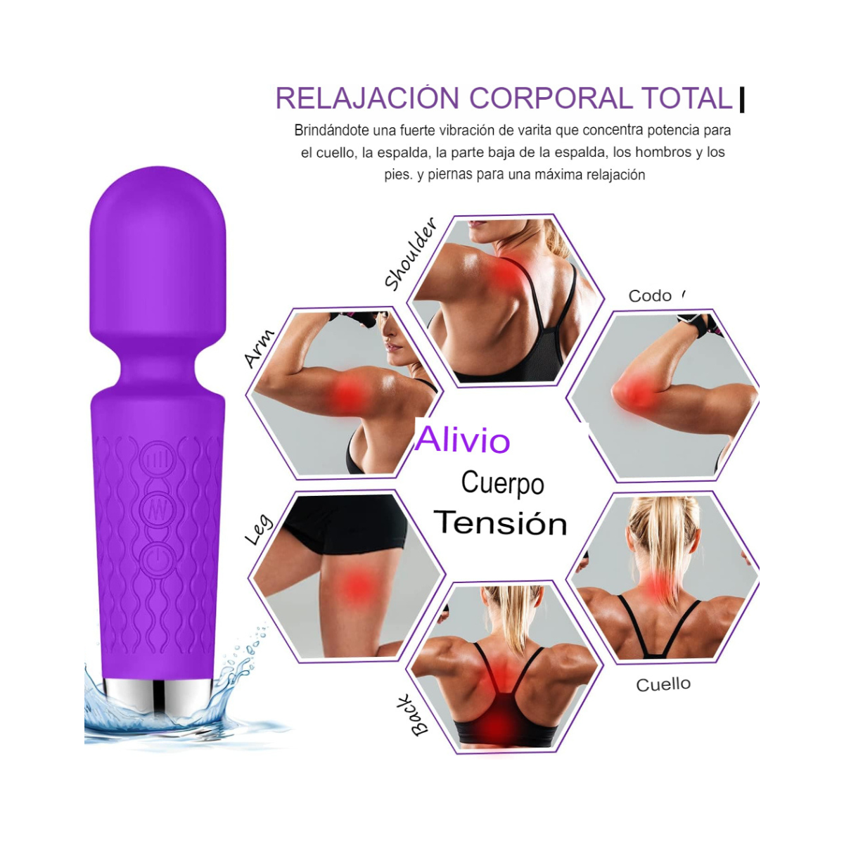Varita Vibradora Premium Recargable