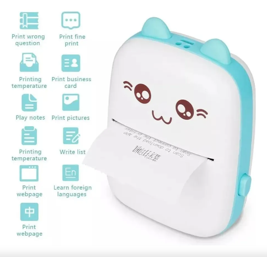 Mini Impresora Portátil Bluetooth Gato