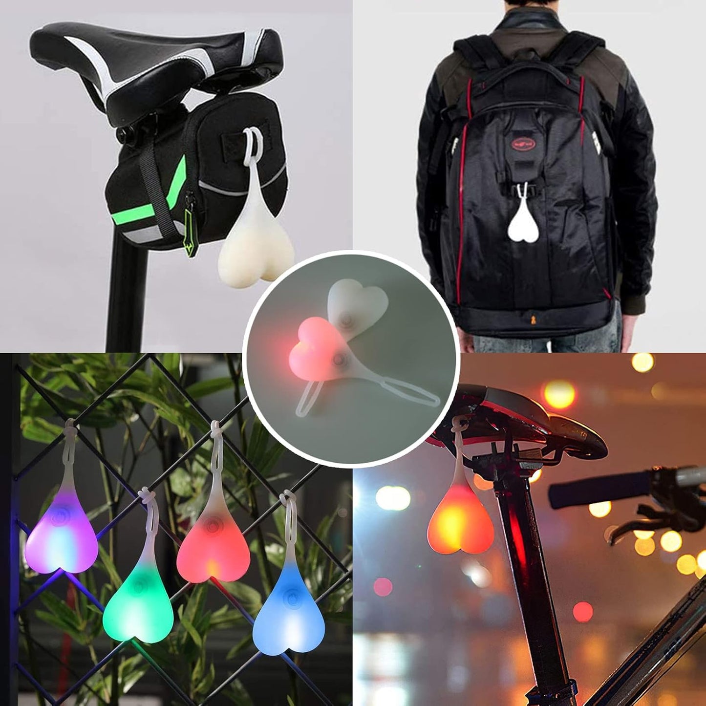 Luz Trasera LED Divertida para Bicicleta